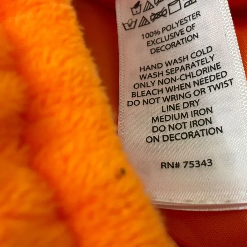 NWOT Hallow’s Eve Pumpkin Costume Toddler 3T Soft Puffy Orange Halloween w Hat